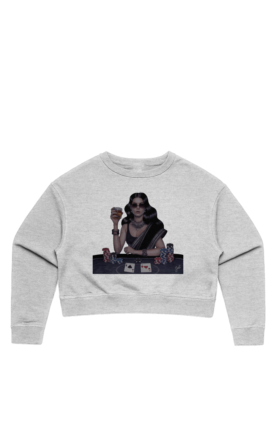 Saree Not Sorry Cropped Sweatshirt