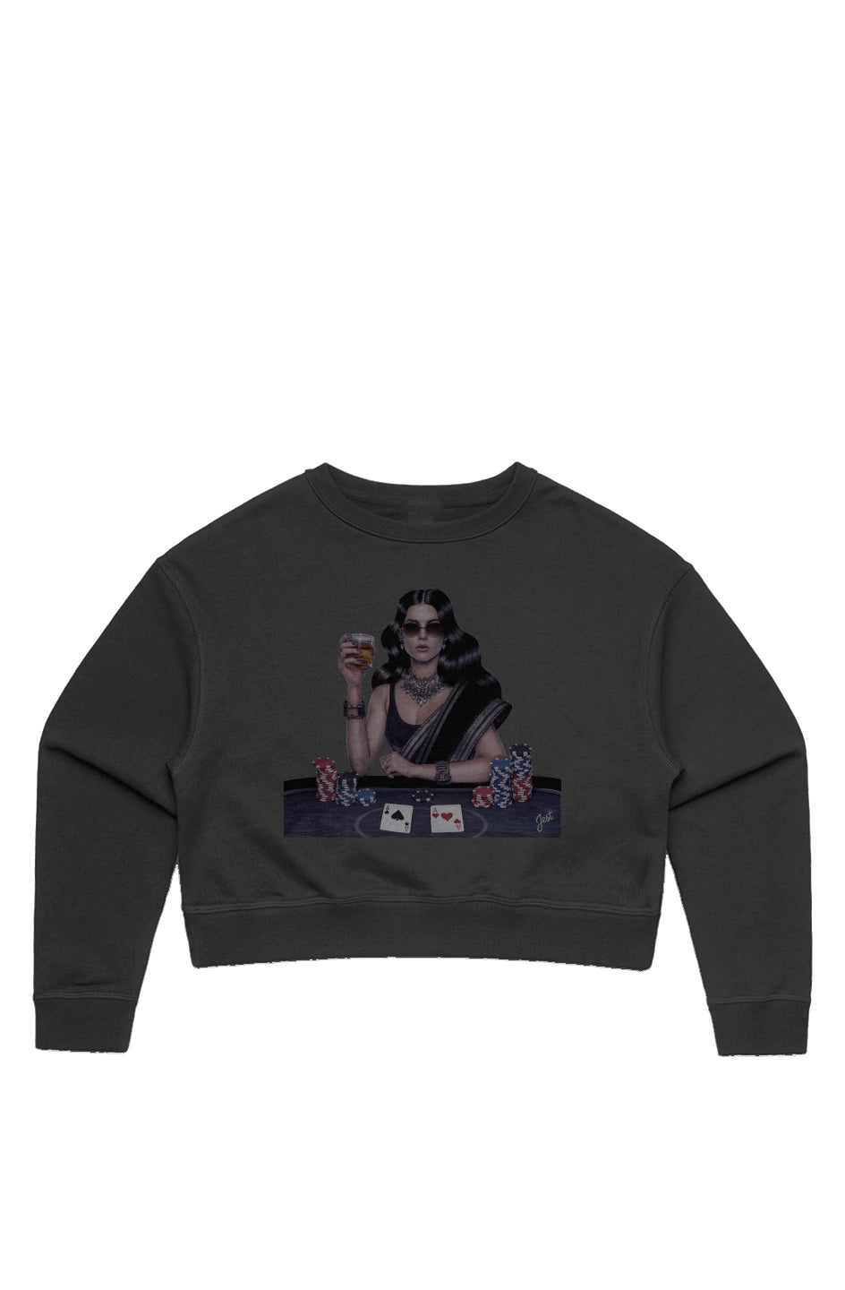 Saree Not Sorry Cropped Sweatshirt