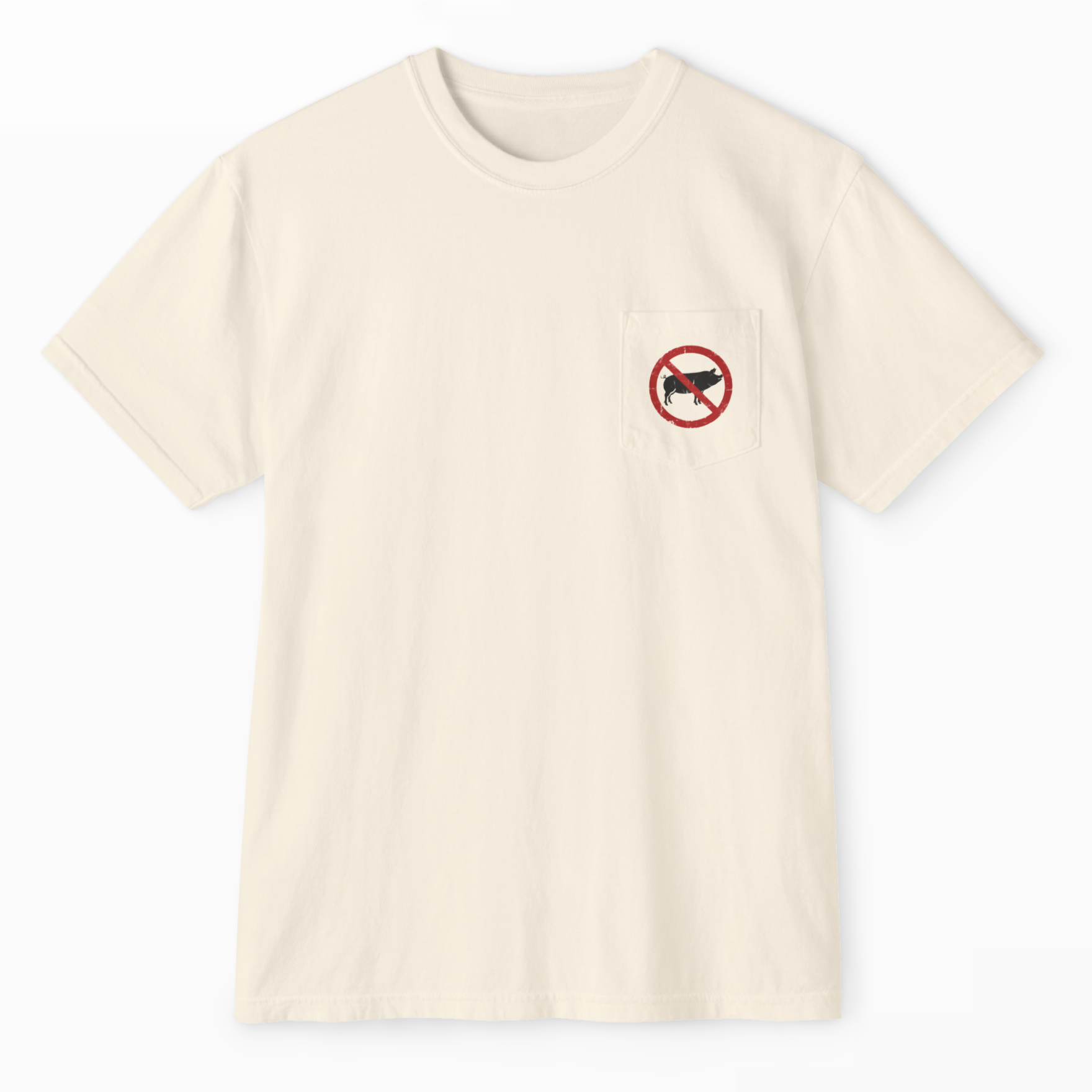 No Swine Pocket Tee