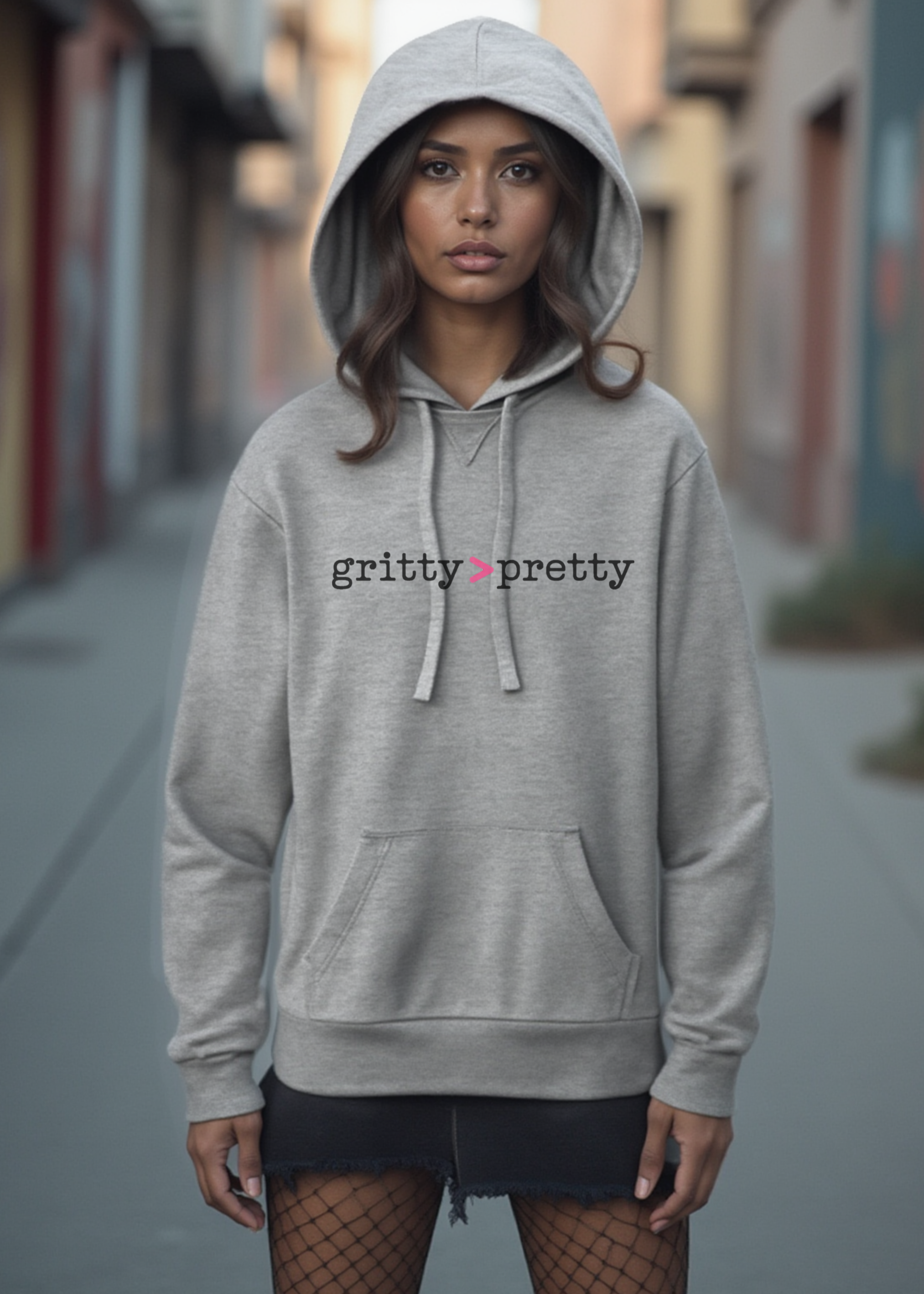 Be Gritty Embroidered Hoodie
