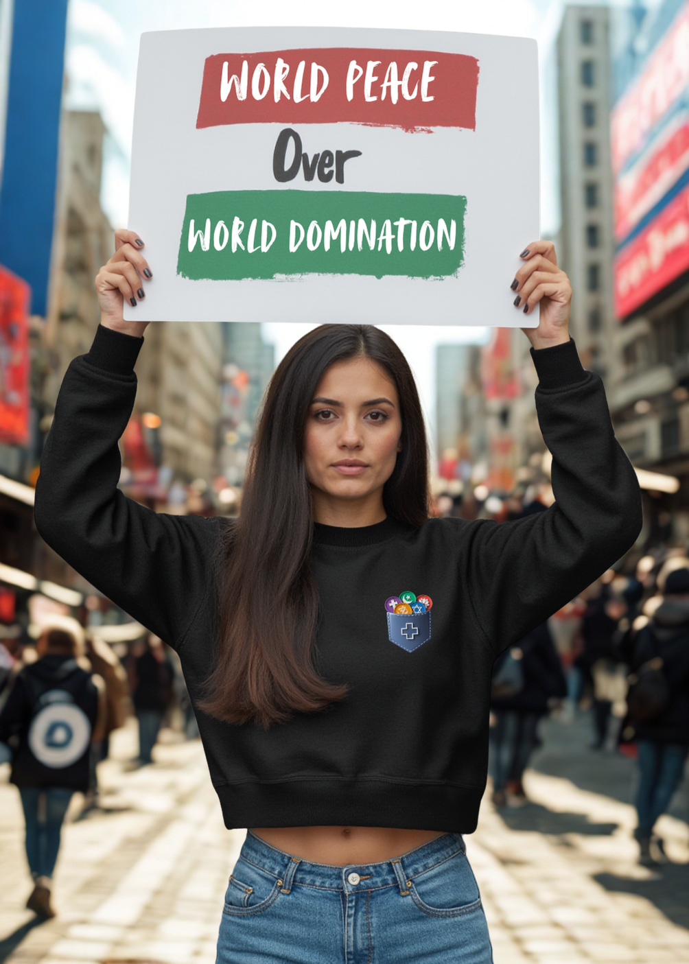 Have Some Faith Cropped Sweatshirt